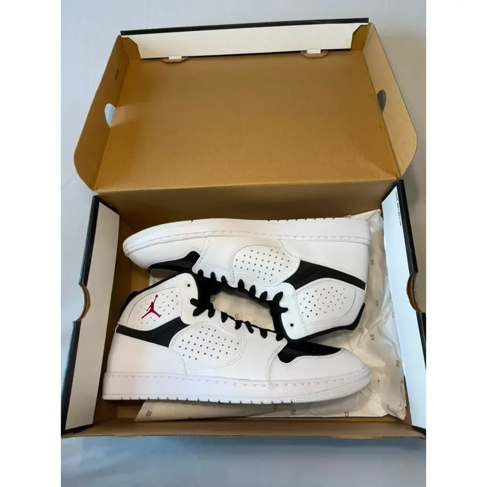 Jordan Access Men's Shoes - White/Black/Red - Size US 13